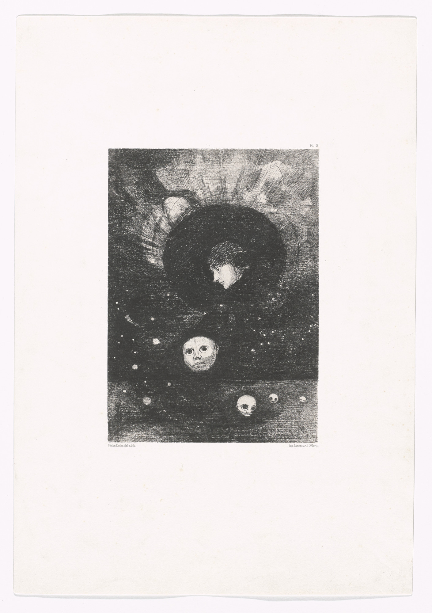Odilon Redon. Germination from In the Dream (Dans le rêve)