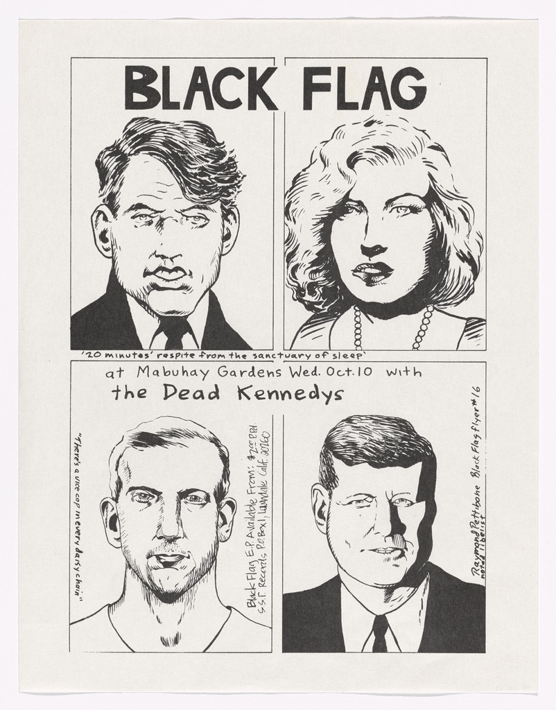 Black Flag at Mabuhay Gardens, Raymond Pettibon, October 10, 1979