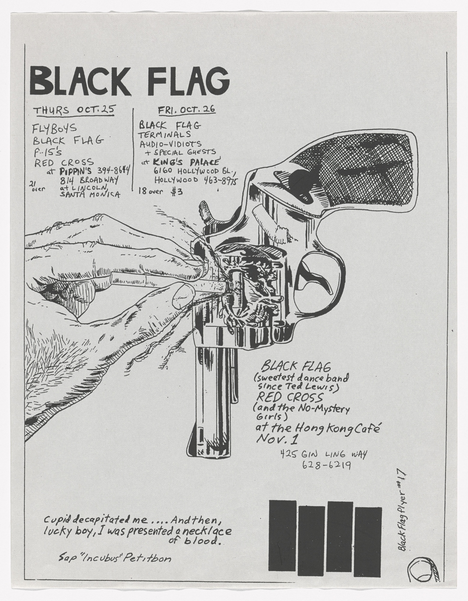 Raymond Pettibon. Black Flag Tour Dates. October 25, 1979 | MoMA