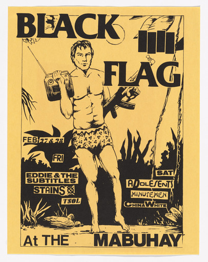 Black Flag, Raymond Pettibon. Everything Went Black. 1983 | MoMA