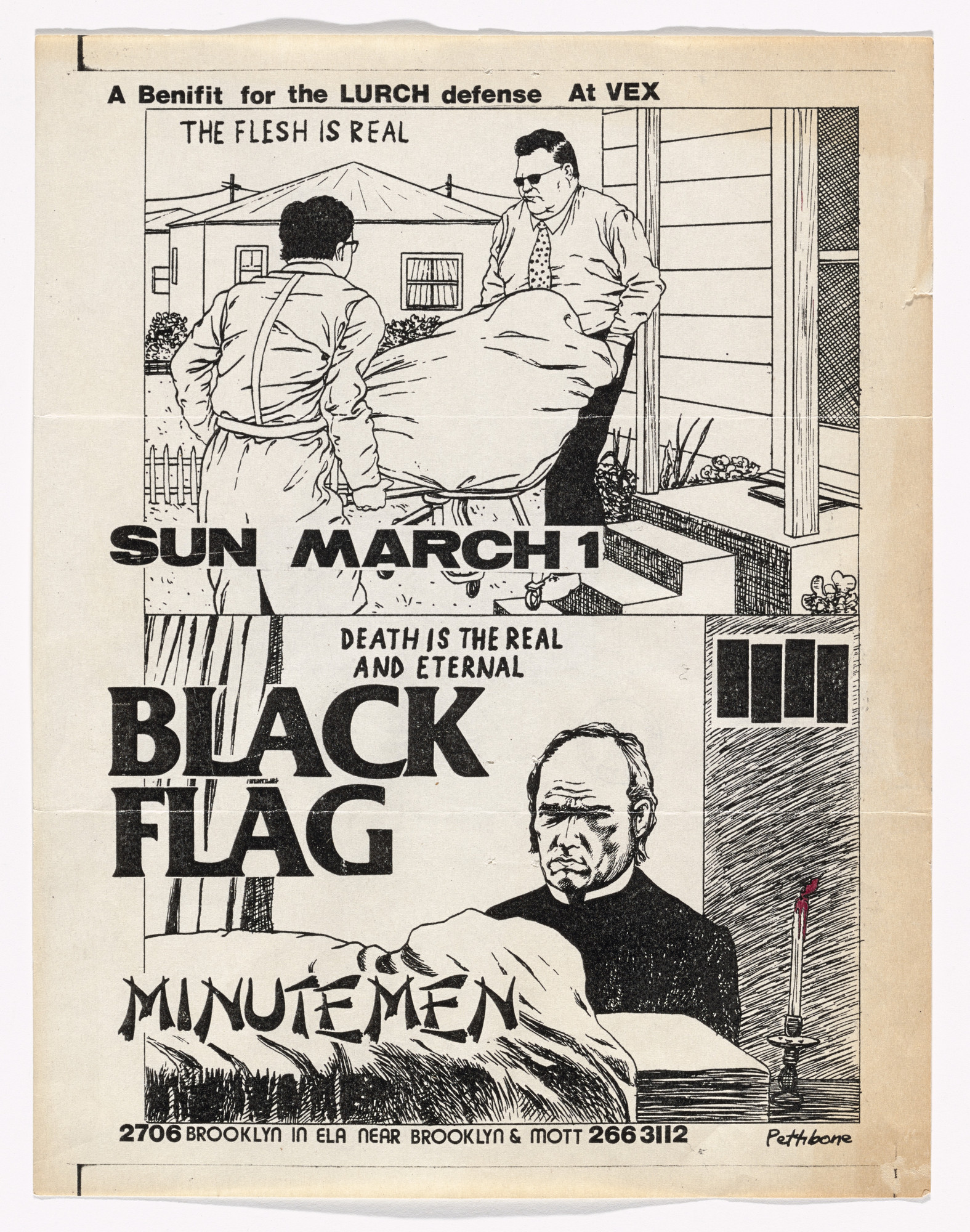 Raymond Pettibon. Black Flag at Vex
