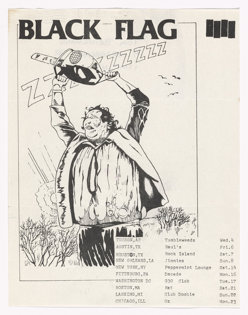Black Flag 1981 Tour Schedule