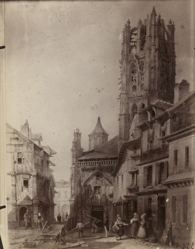 Rouen (reproduction of print)