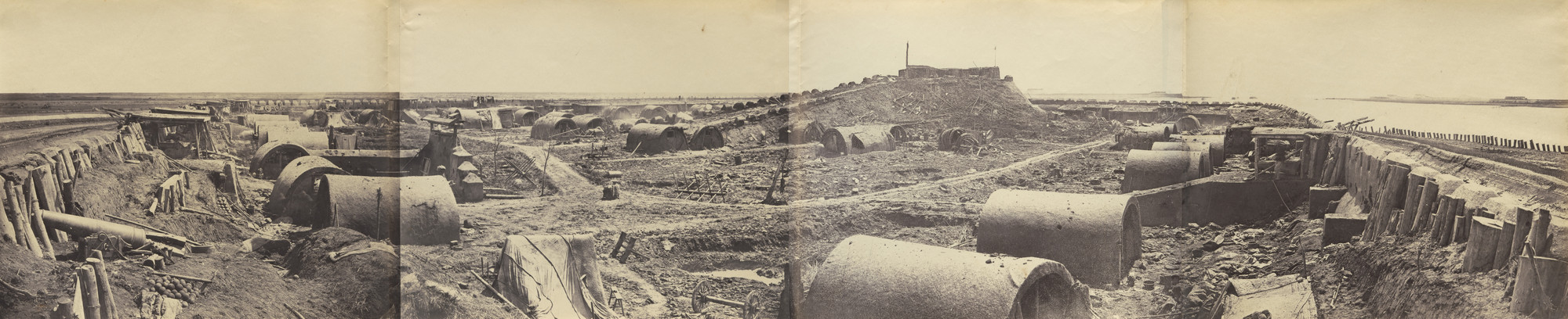 Felice Beato. Interior of the North Fort after the Capture on 21st August 1860