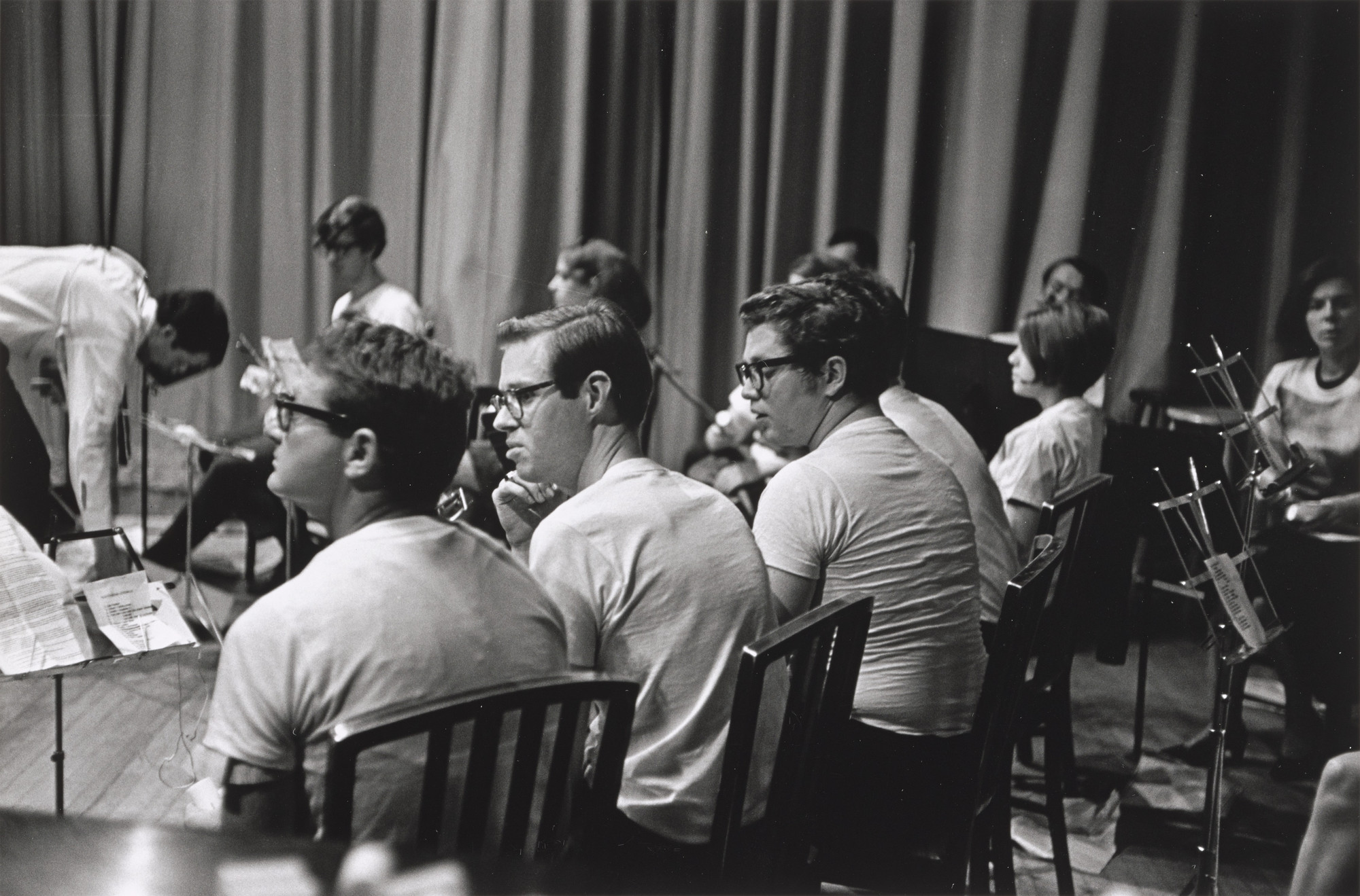 Fred W. McDarrah. Sky Piece for Jesus Christ, performed during Fluxorchestra at Carnegie Recital Hall, New York, September 25, 1965