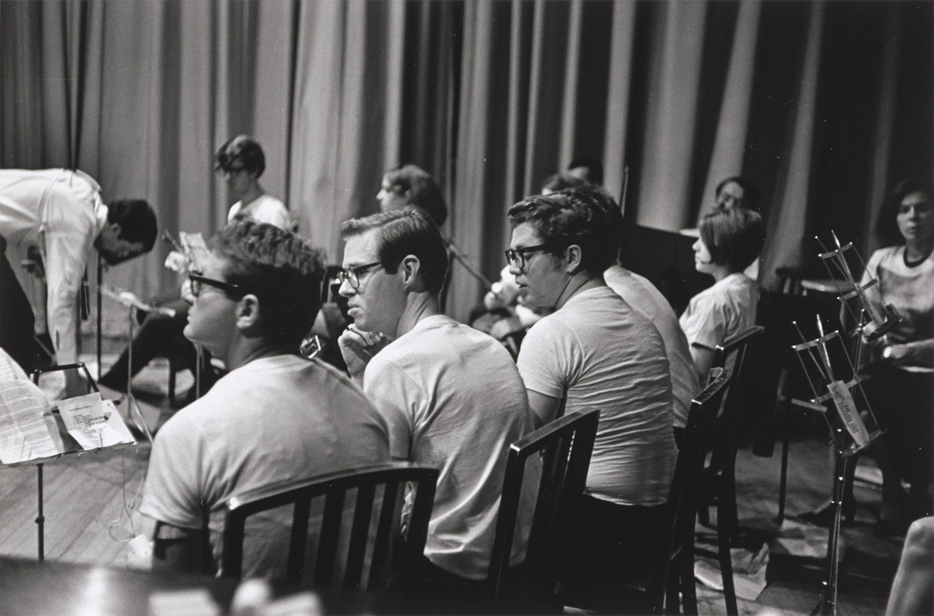 Sky Piece for Jesus Christ, performed during Fluxorchestra at Carnegie Recital Hall, New York, September 25, 1965