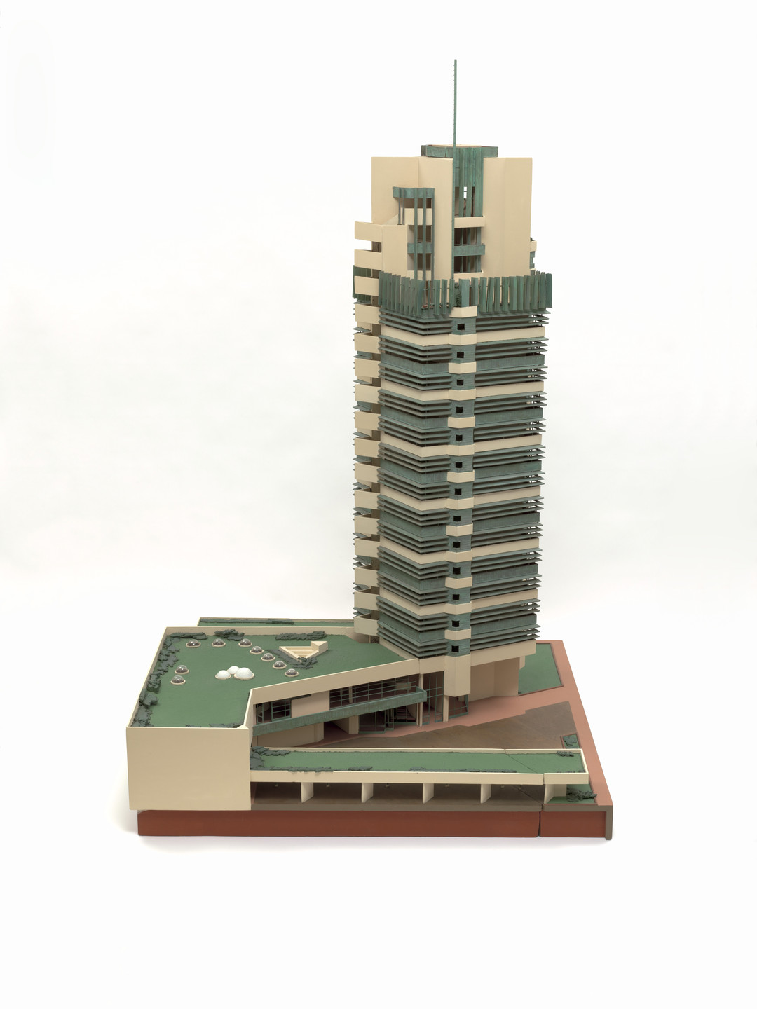 Frank Lloyd Wright. H.C. Price Company Tower, Bartlesville, Oklahoma (Model, c. 1952). 1952–1956