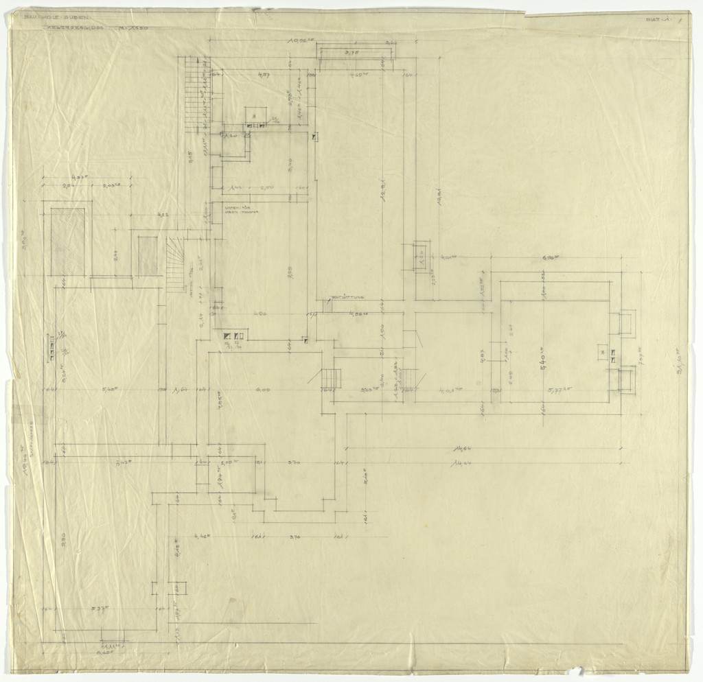 Wolf House, Gubin, Poland (Basement plan [final version])