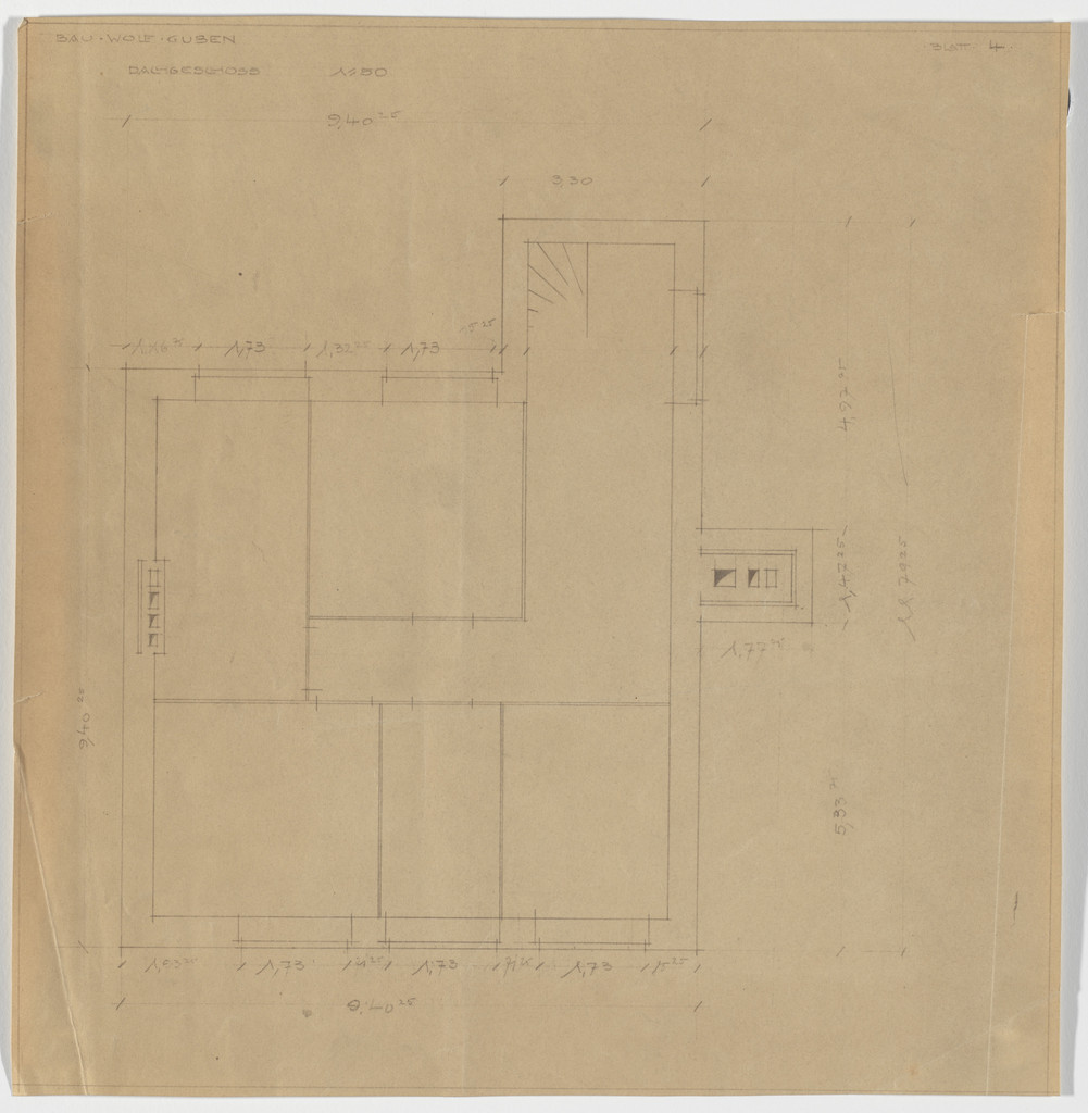 Wolf House, Gubin, Poland (Third floor plan [final version])
