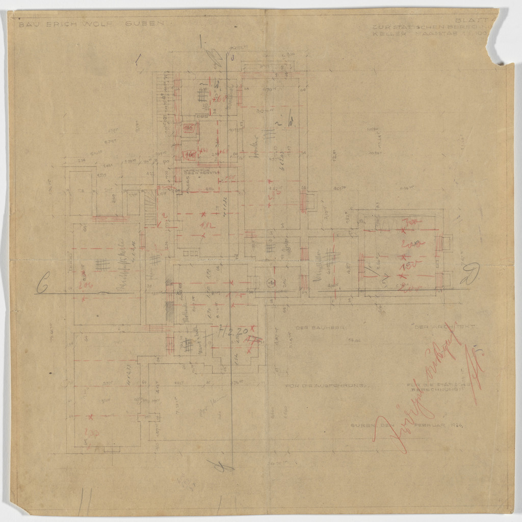 Wolf House, Gubin, Poland (Basement plan)