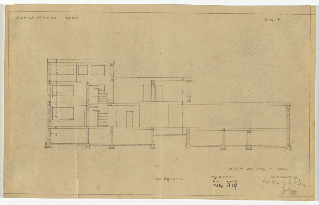 Wolf House, Gubin, Poland (Section: all floors)