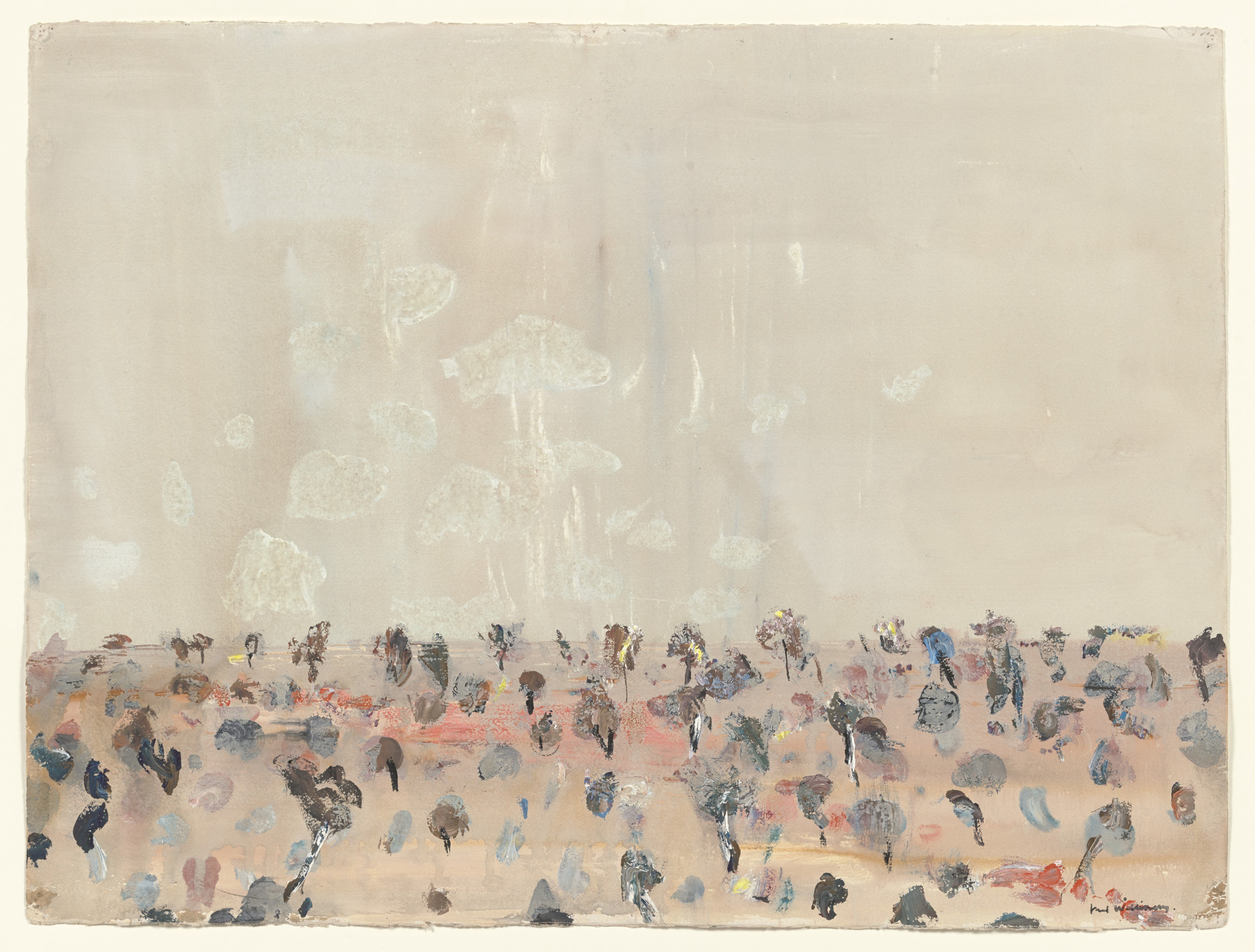 Fred Williams. Desert Dust Storm, Tibooburra. 1967