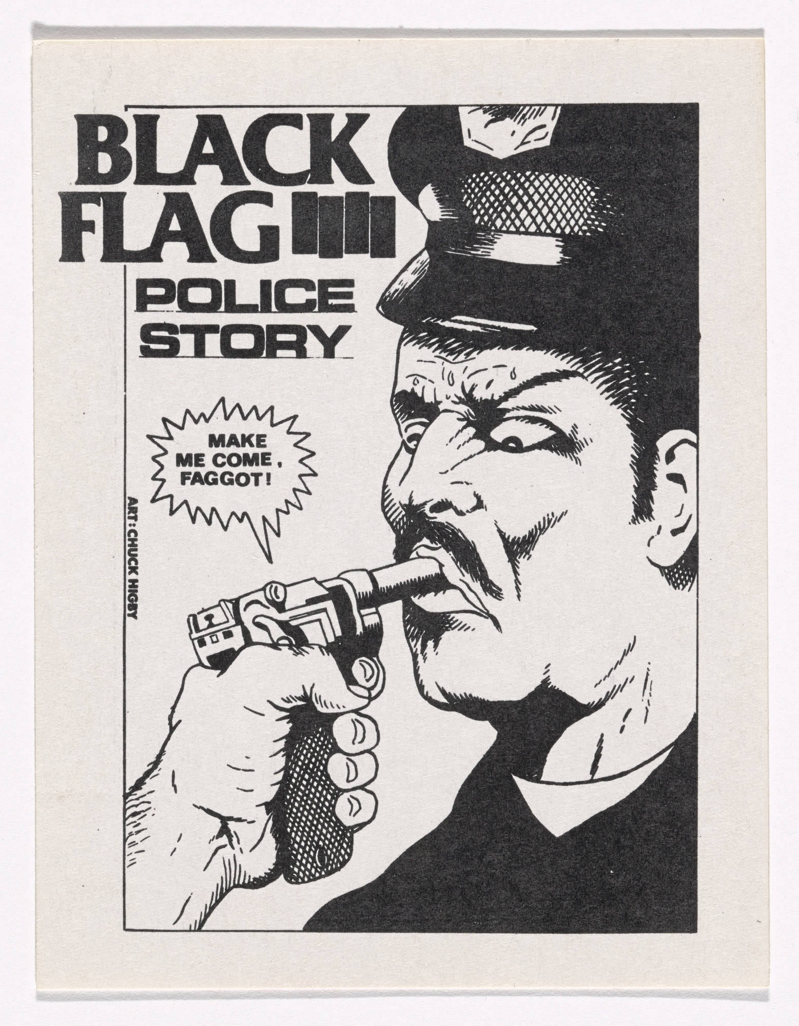 Raymond Pettibon. Black Flag, Made Me Come