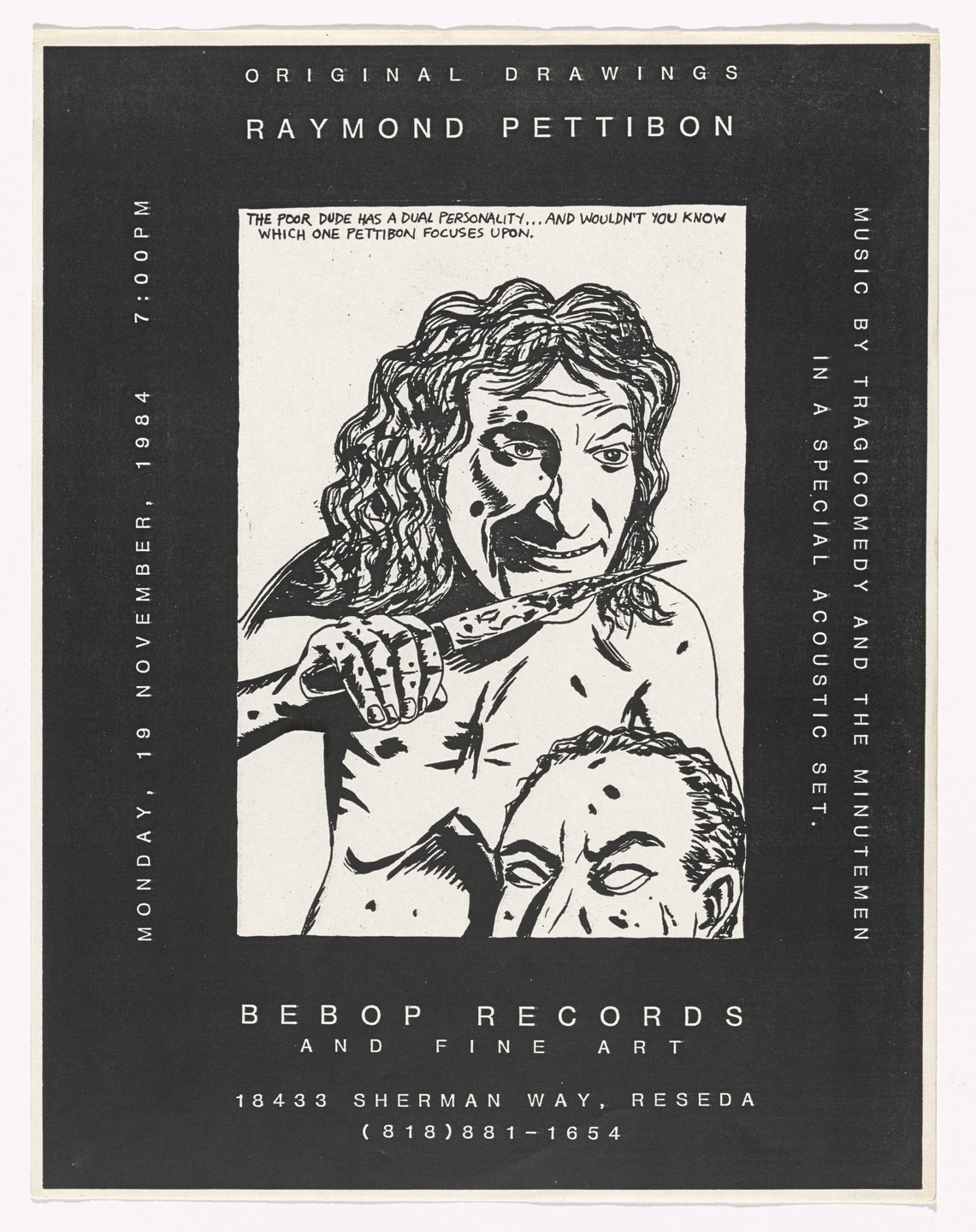 Raymond Pettibon. Original Drawings: Raymond Pettibon. November 19, 1984
