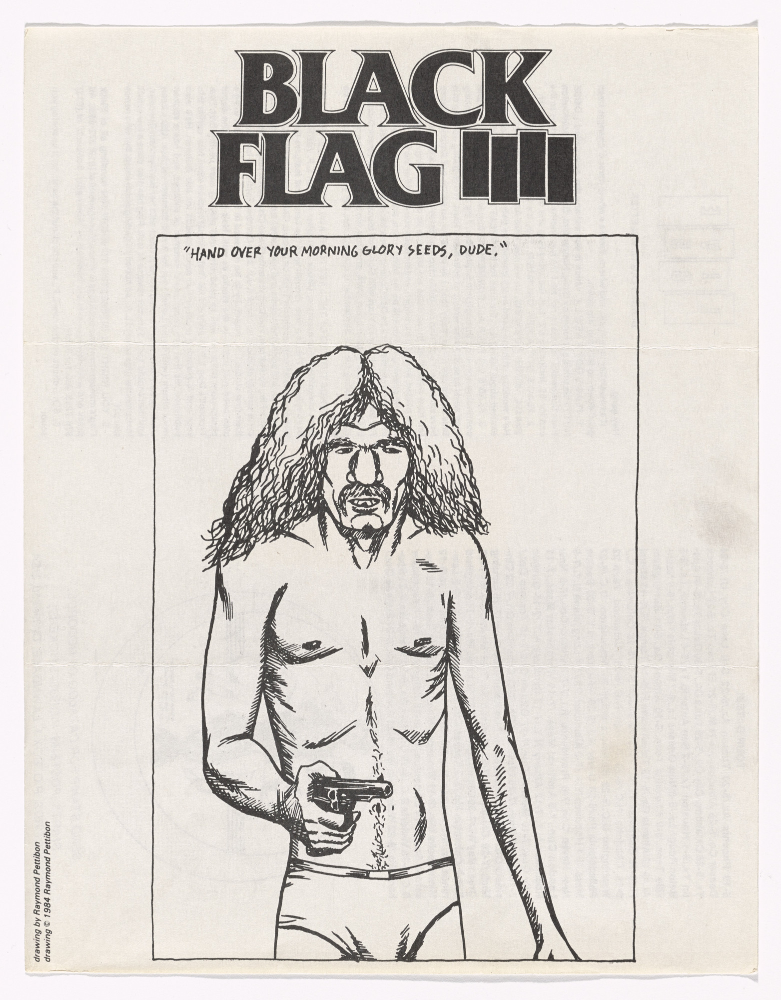 Raymond Pettibon. Black Flag, Loose Nut