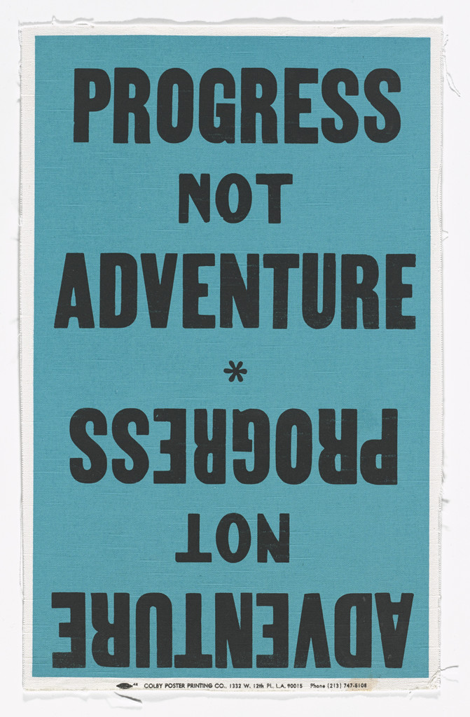 Poster Object (Progress Not Adventure/Adventure Not Progress)