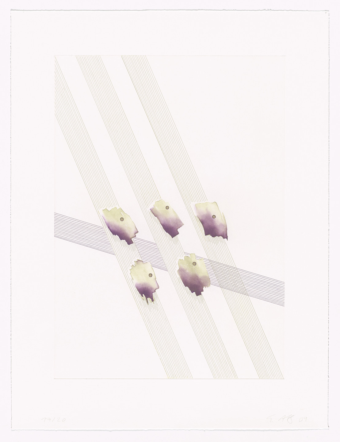 Tomma Abts. Untitled (5 spots). 2009