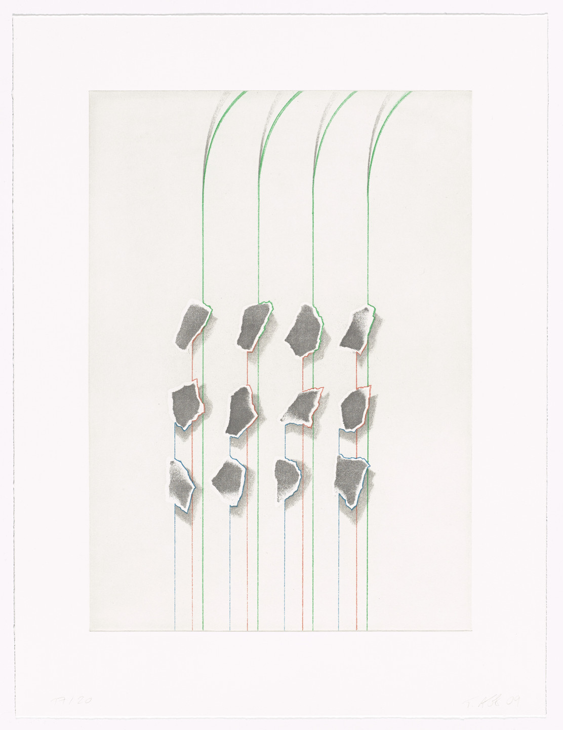 Tomma Abts. Untitled (12 bits). 2009