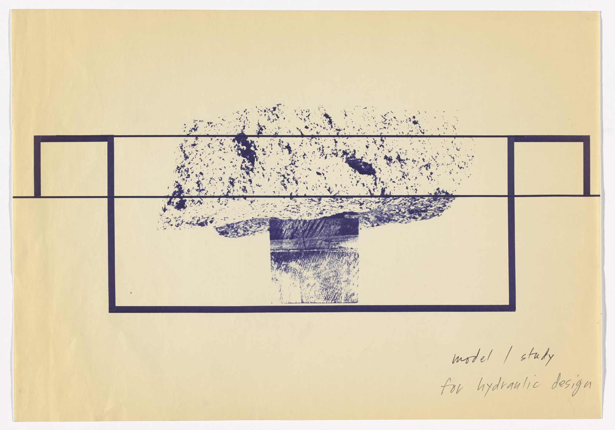 Michael Heizer. Preparatory material for Levitated Mass (1982)