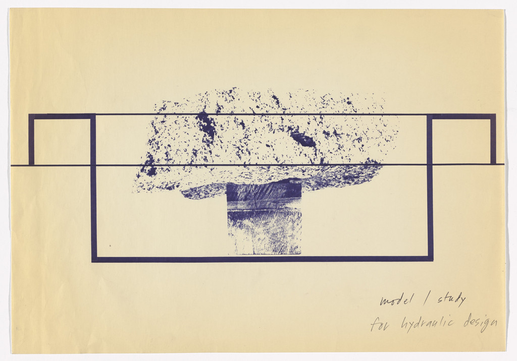 Preparatory material for Levitated Mass (1982)