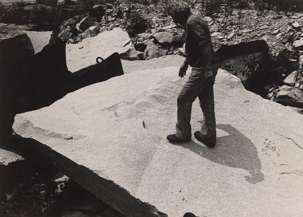 Preparatory material for Levitated Mass (1982)