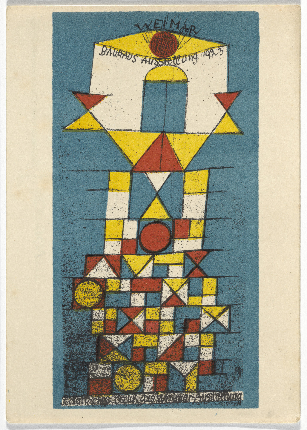 Paul Klee. Bauhaus Ausstellung Weimar 1923. 1923