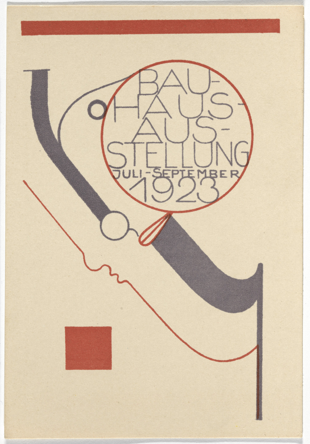 Oskar Schlemmer. Bauhaus Ausstellung Weimar Juli - Sept 1923. 1923
