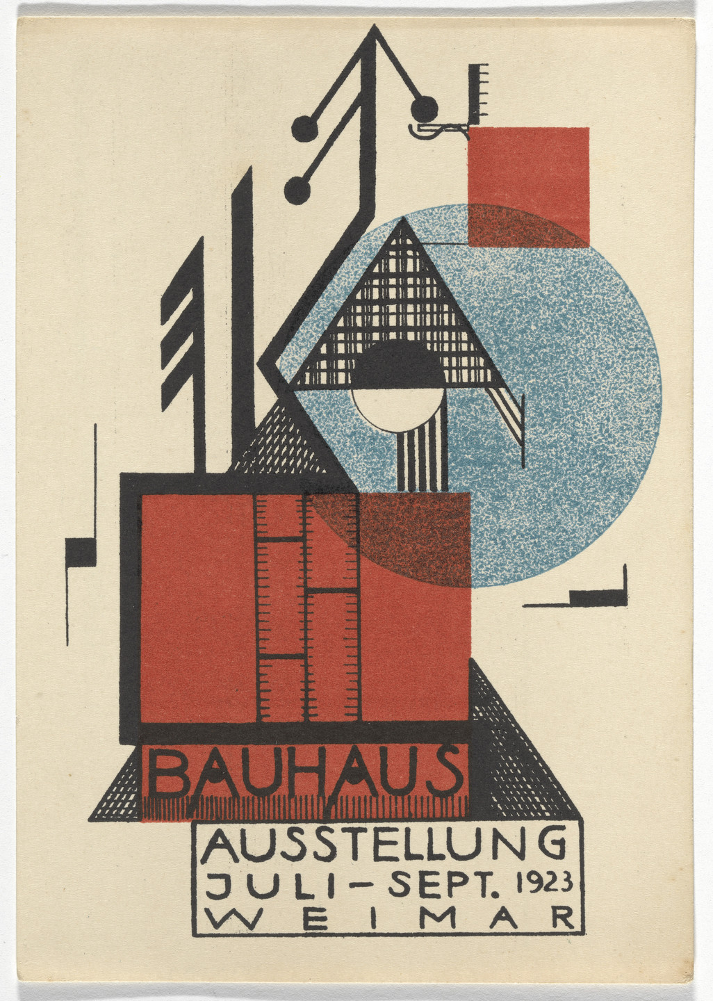 Rudolf Baschant. Bauhaus Ausstellung Weimar Juli - Sept 1923. 1923