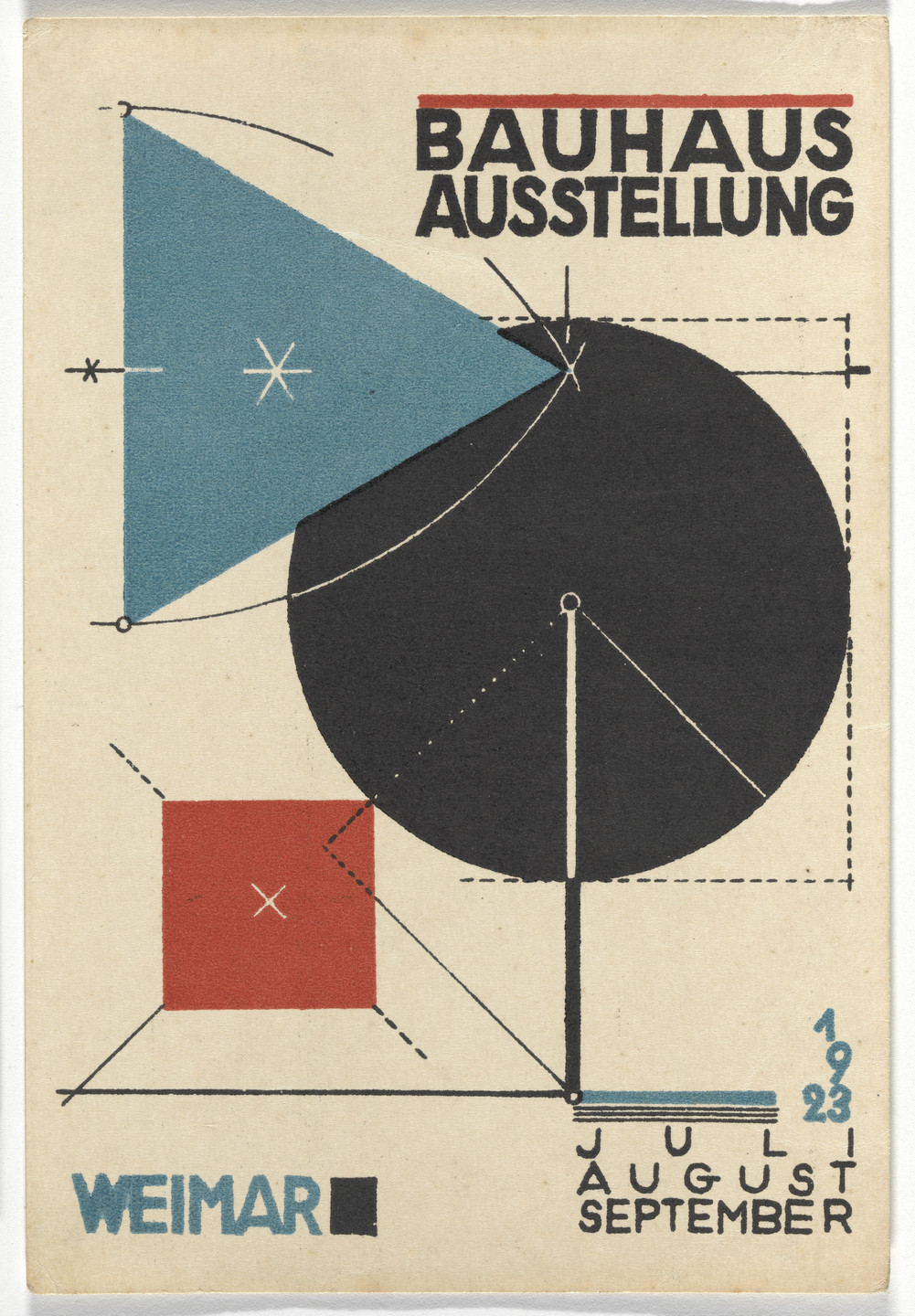 Herbert Bayer. Bauhaus Ausstellung Weimar Juli - August - September 1923. 1923