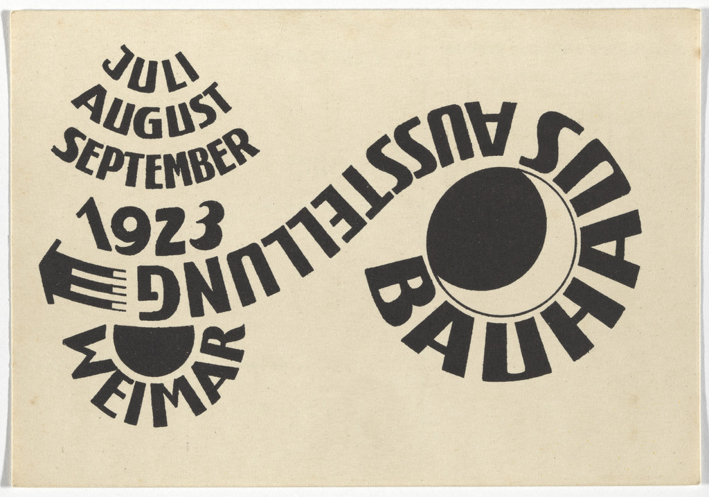 Bauhaus Ausstellung Weimar Juli - August - September 1923