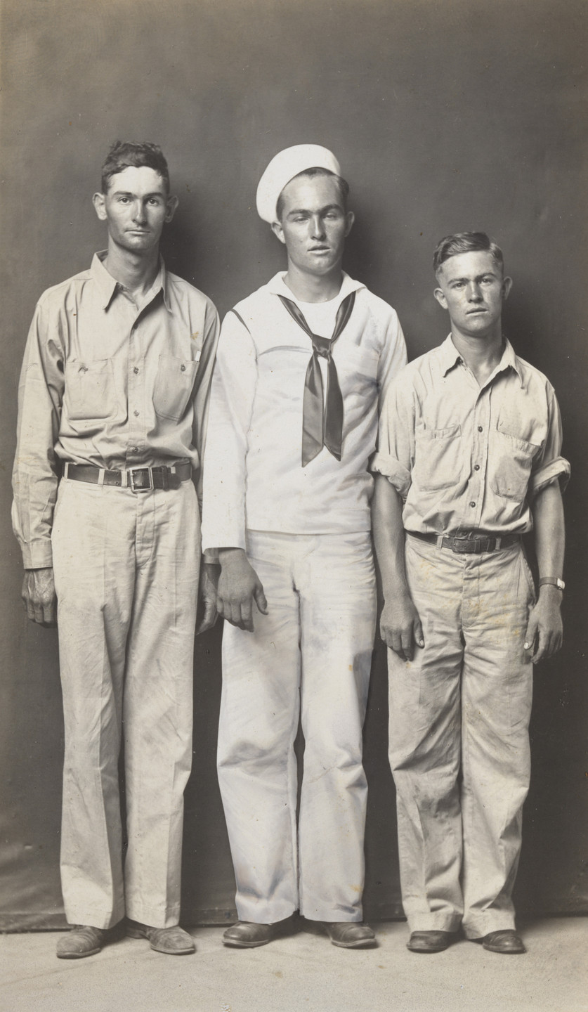 Mike Disfarmer. Herby, Lee and Clarence Rackley, Brothers. c. 1940