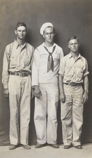 Mike Disfarmer. Herby, Lee and Clarence Rackley, Brothers. c. 1940