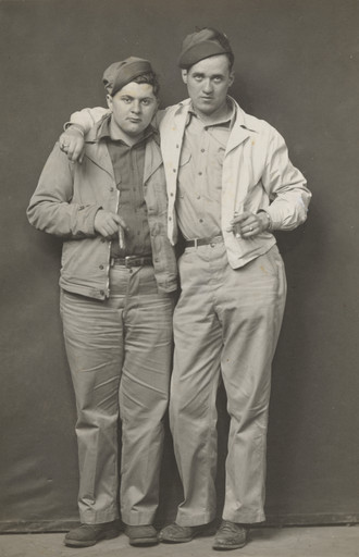 Mike Disfarmer. Cloyce and Loy Cannon, cousins. c. 1940