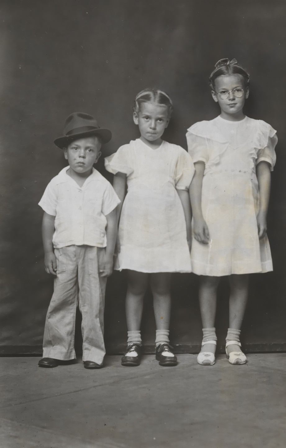 Mike Disfarmer. Three Little Indians All in a Row. c. 1940