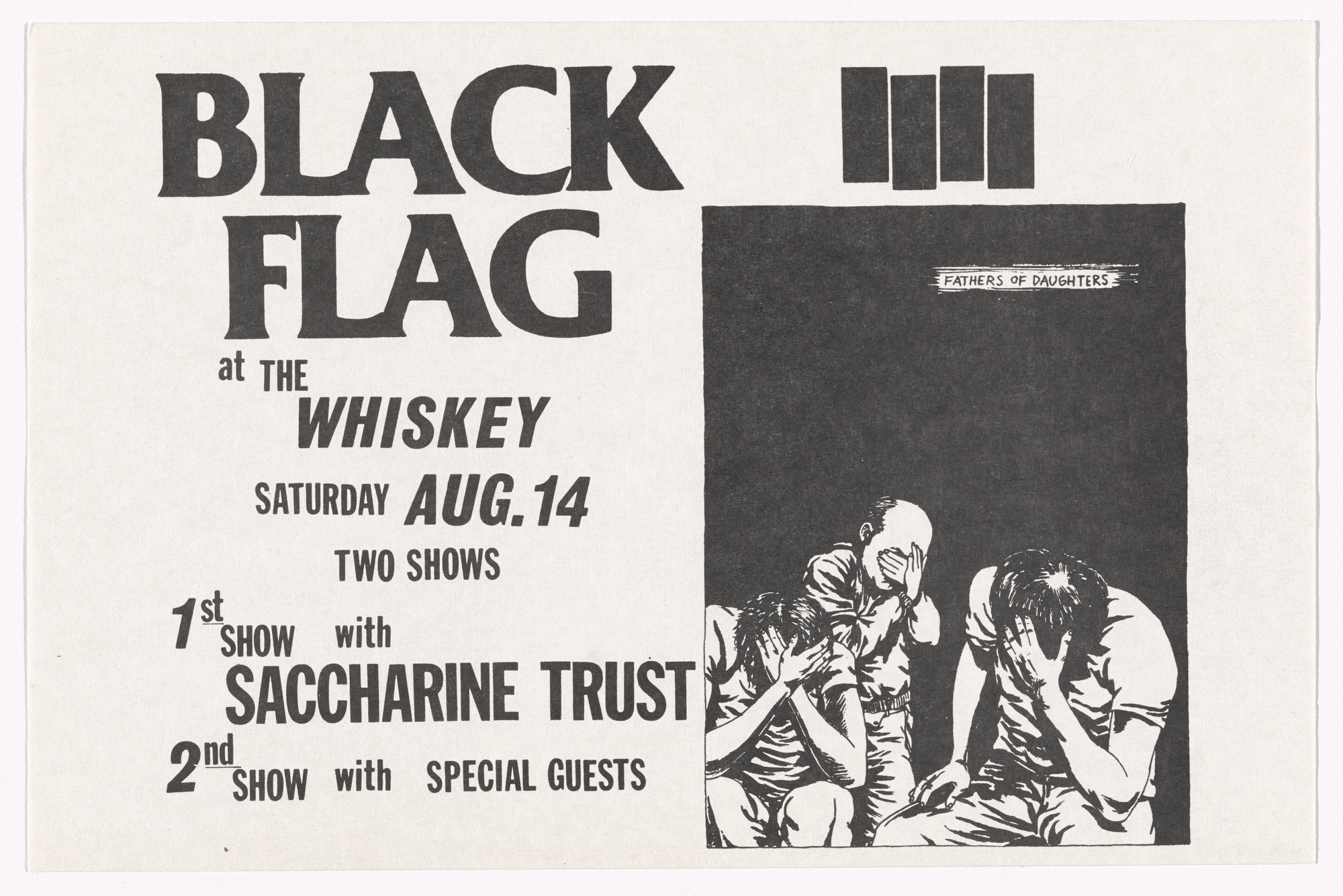 Raymond Pettibon. Black Flag at The Whisky