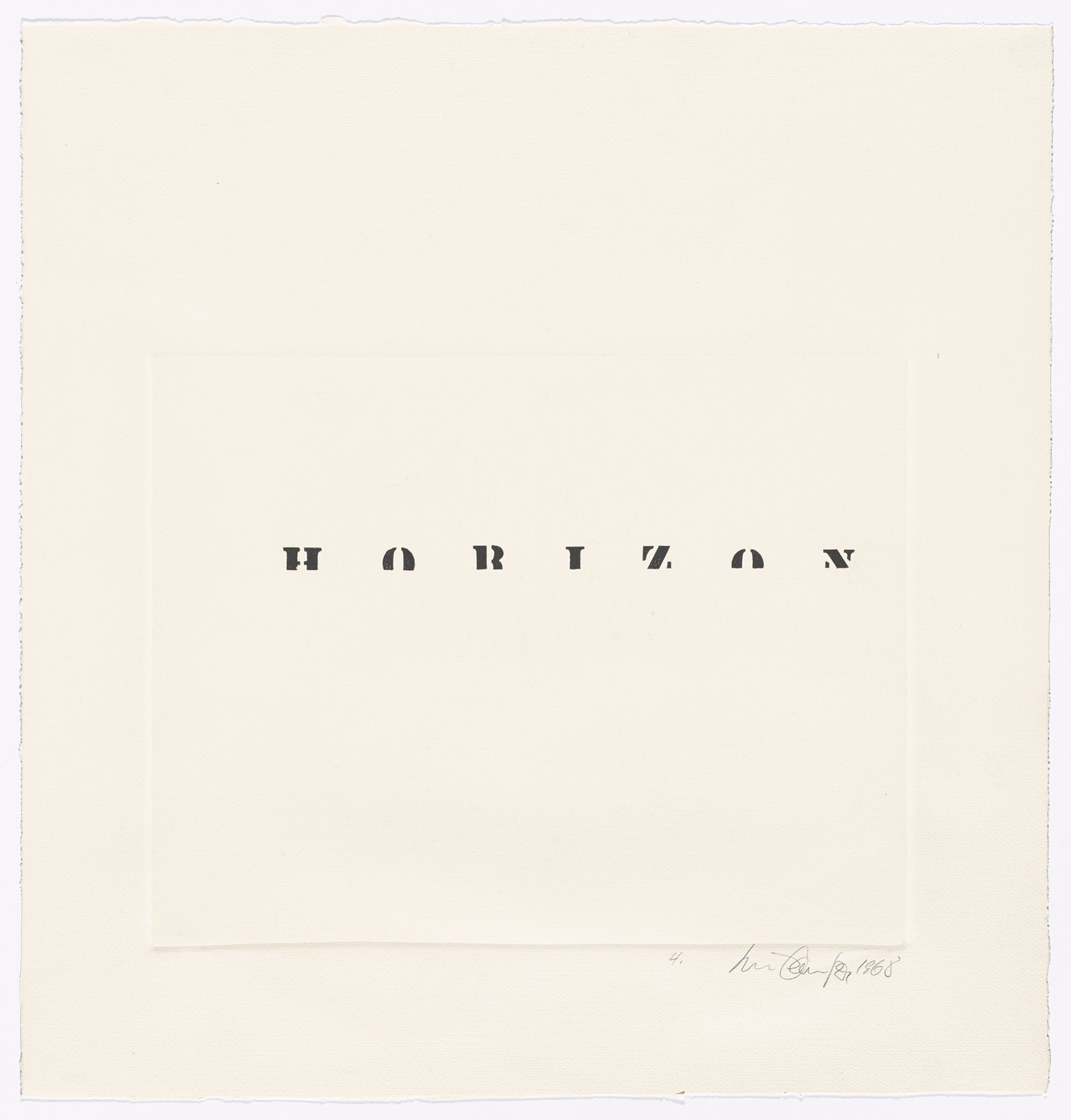 Luis Camnitzer. Horizon. 1968