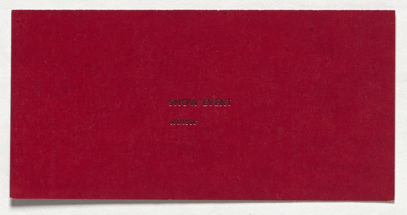 George Brecht, Robert Watts. Lantern Extract. 1962