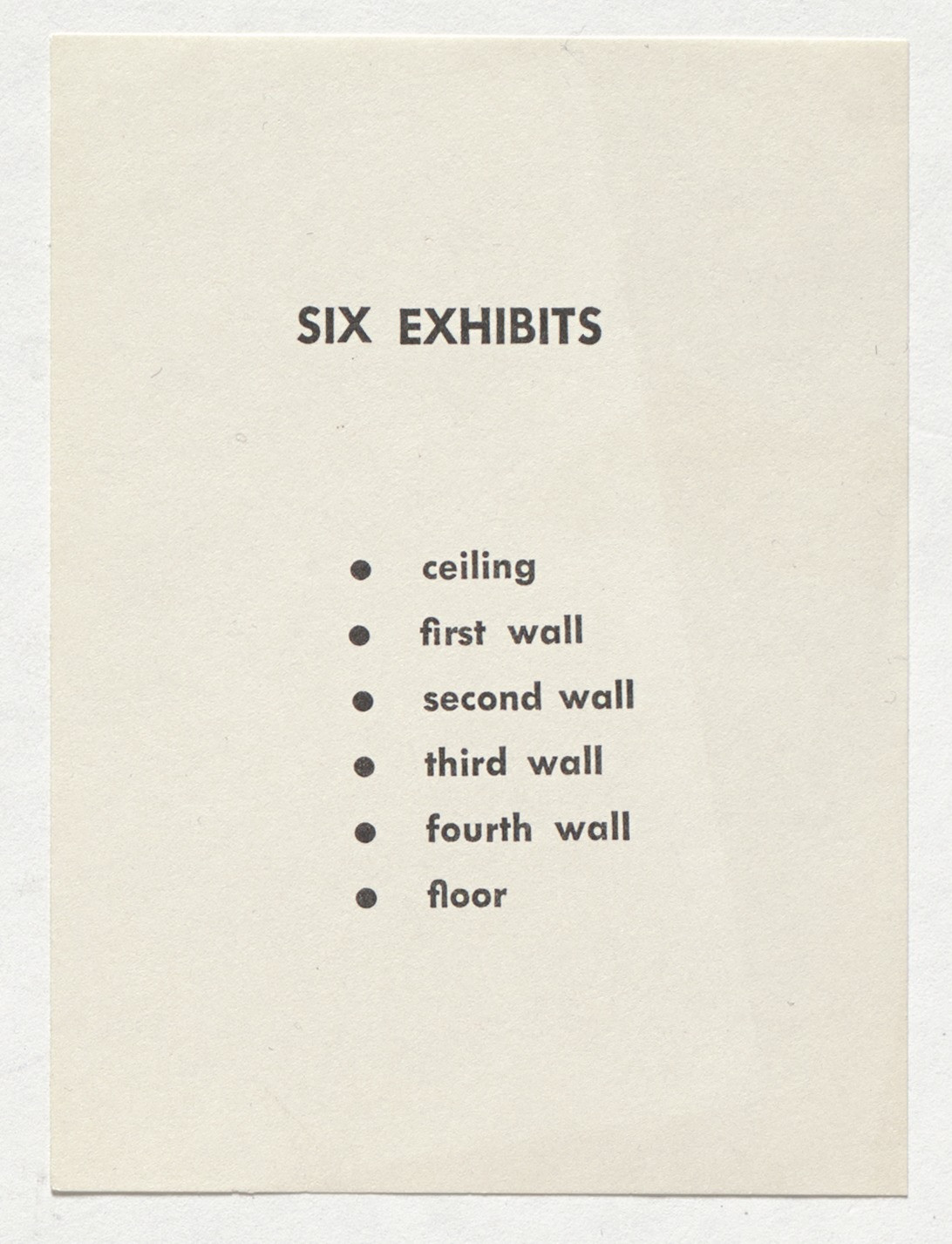 George Brecht, Robert Watts. Lantern Extract. 1962