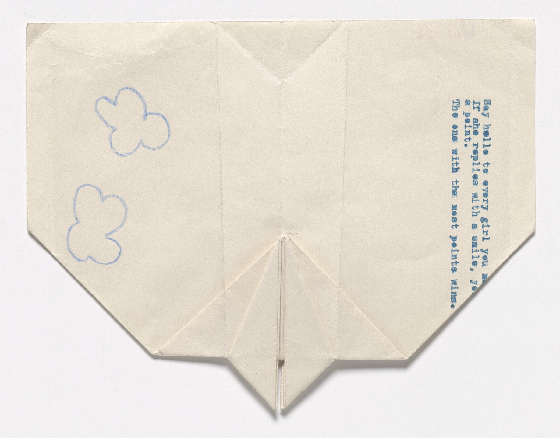 Milan Knížák. Paper Glider. c. 1966