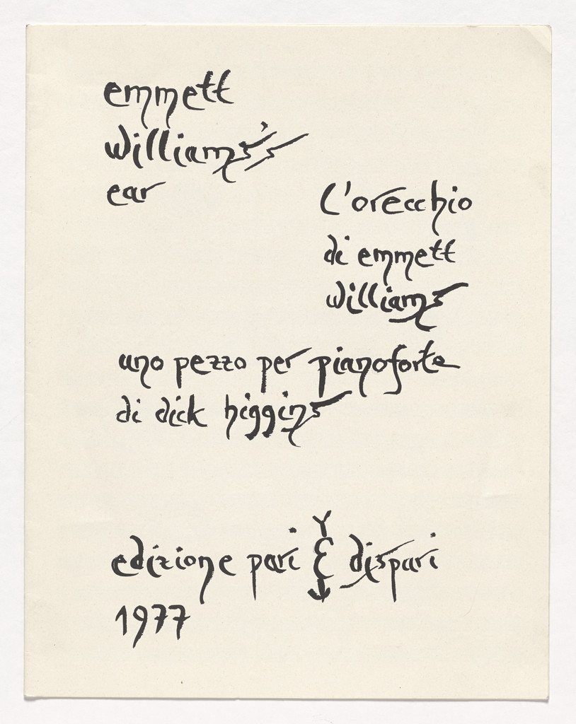 Emmett Williams's Ear (L'Orecchio di Emmett Williams)