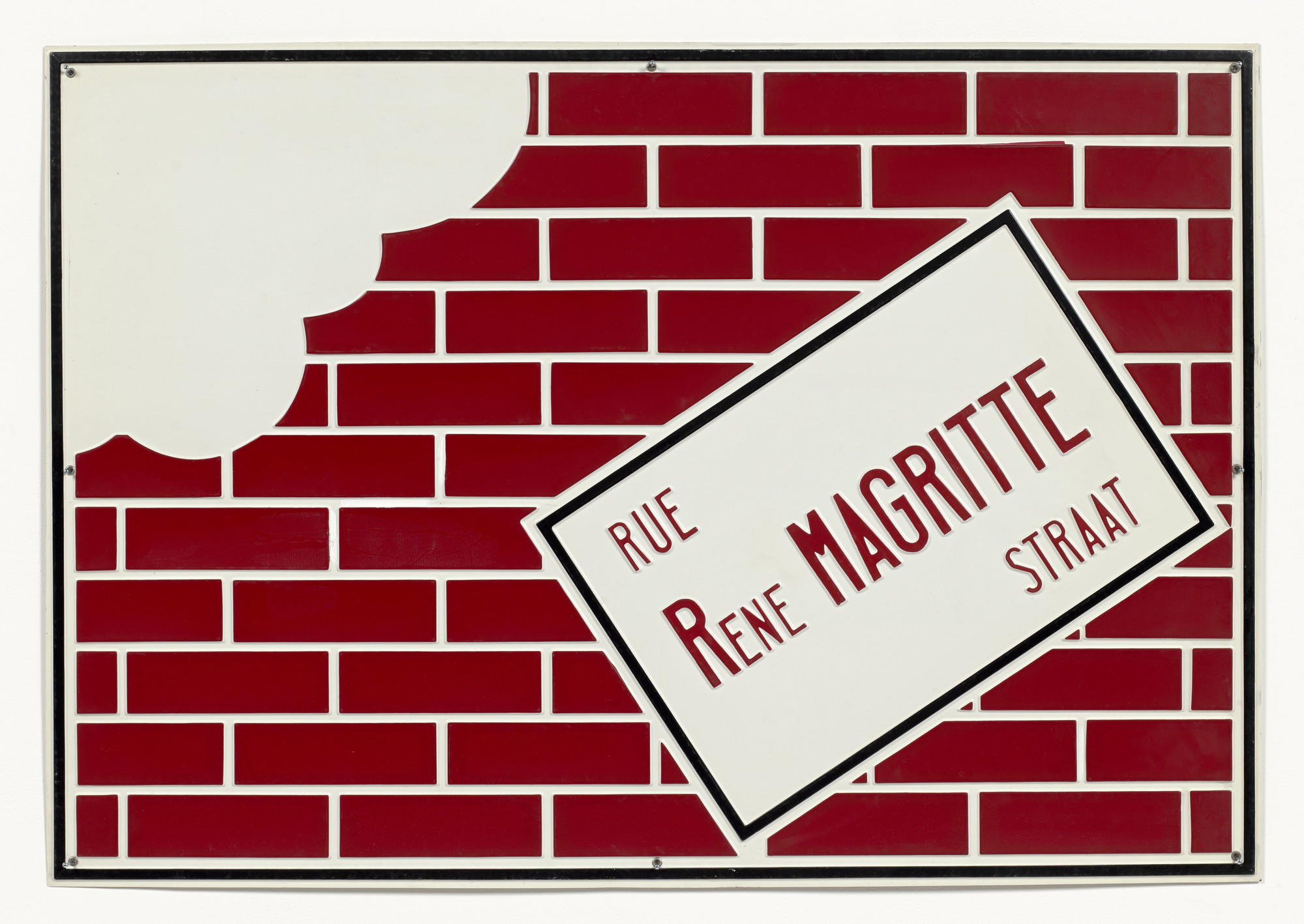 Marcel Broodthaers. Street René Magritte Street (Rue René Magritte Straat). 1968