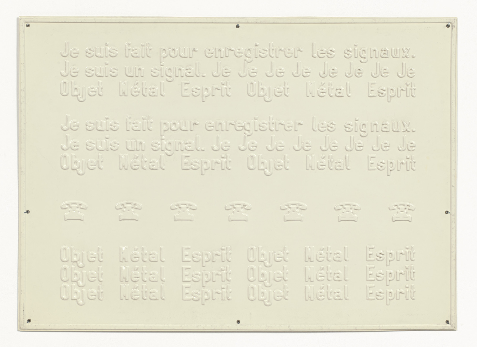 Marcel Broodthaers. Téléphone