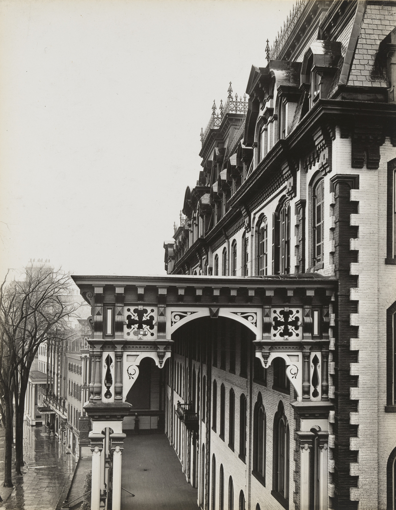 Walker Evans. Porch Hotel, Saratoga Springs, New York