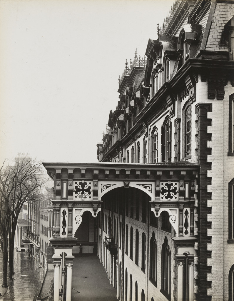 Porch Hotel, Saratoga Springs, New York, Walker Evans, c. 1930