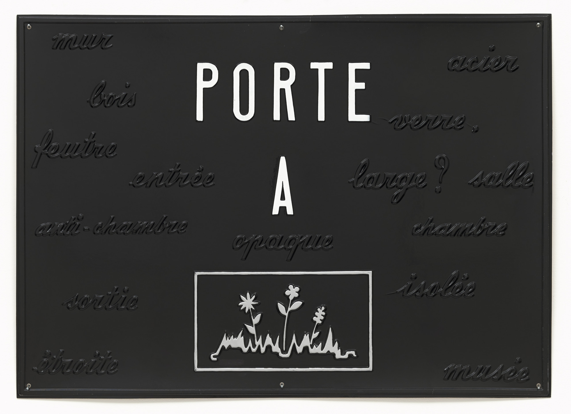 Marcel Broodthaers. Door A (Porte A). 1969
