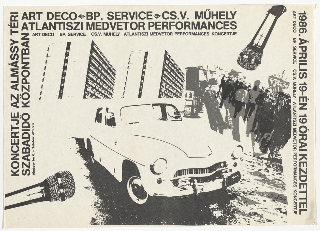 Koncert az Almássy téri Szabadidőközpontban (Art deco, Bp. Service Band, Cs.V. Workshop Band, Atlantis Bear Funeral (Atlantisz Medvetor) Performances concert)