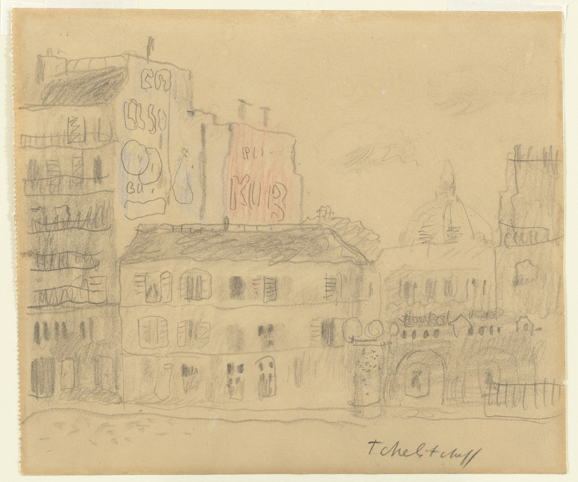 Pavel Tchelitchew. Boulevard de Montparnasse