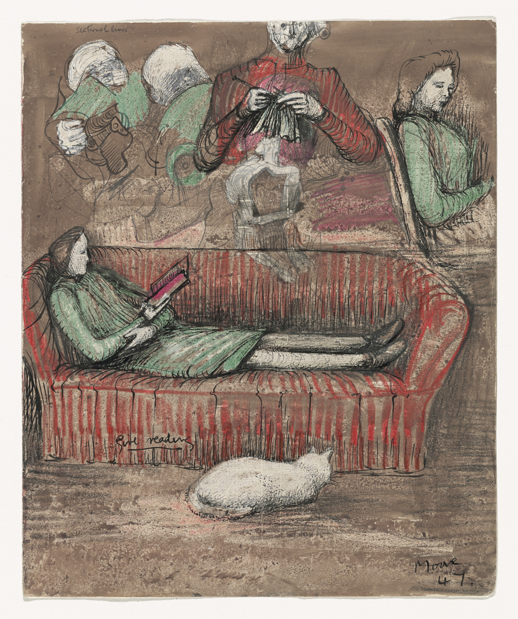 Henry Moore. Girl Reading