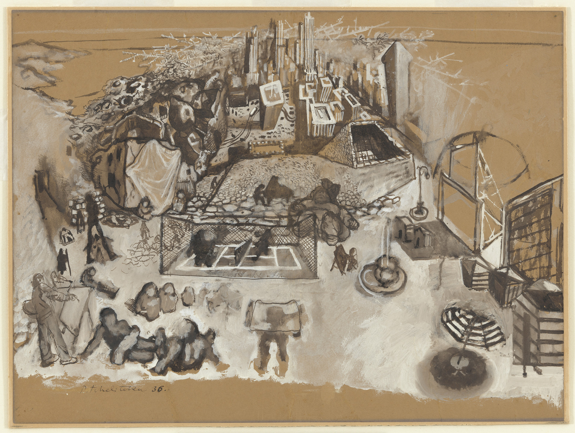 Pavel Tchelitchew. Study for Phenomena. 1936