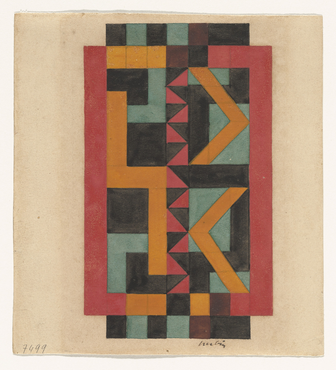Auguste Herbin. Composition. c. 1925